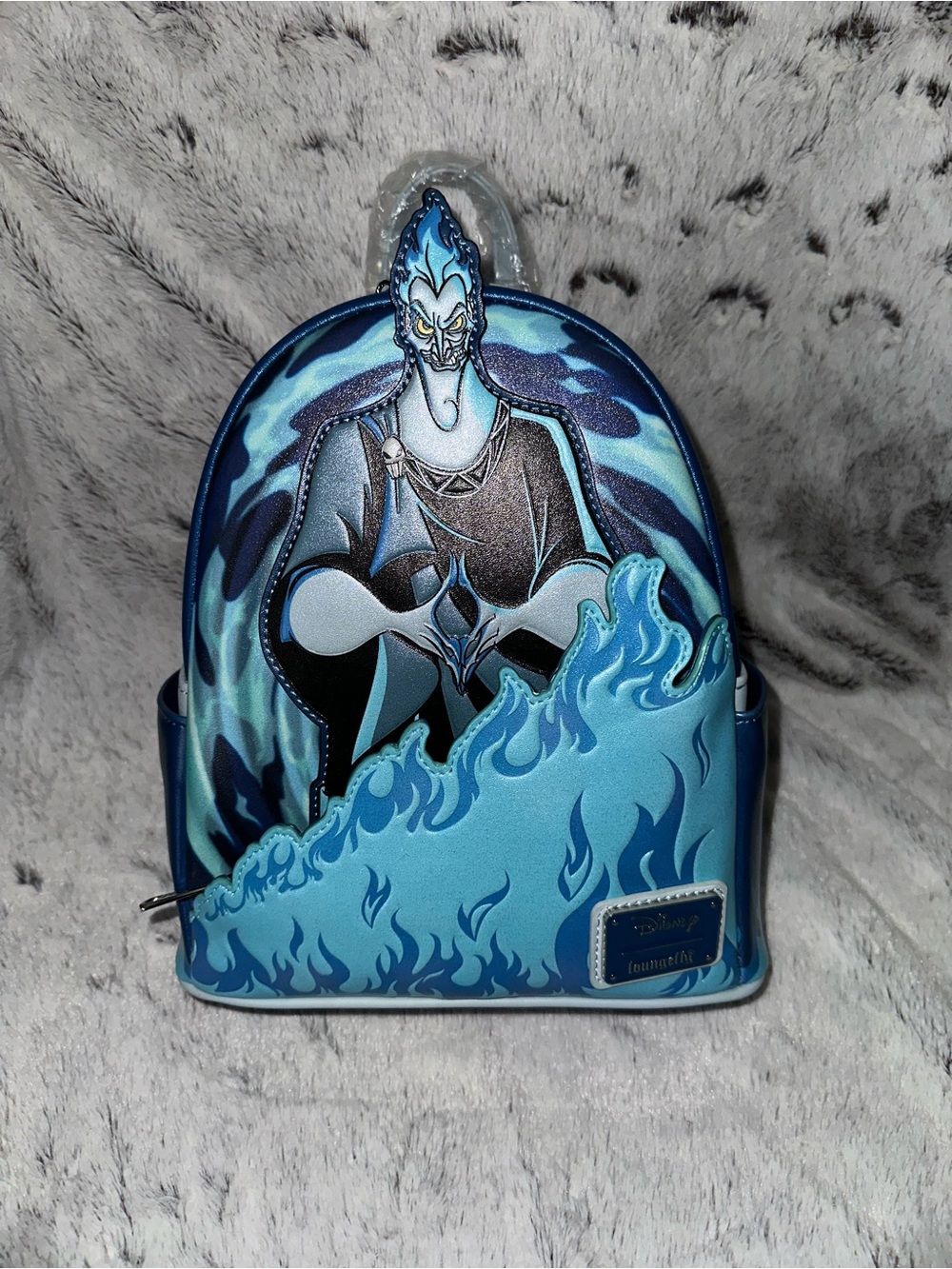 Loungefly Blue Hades Flame Mini Backpack